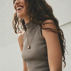 Everlane The Ribbed Mockneck Tank